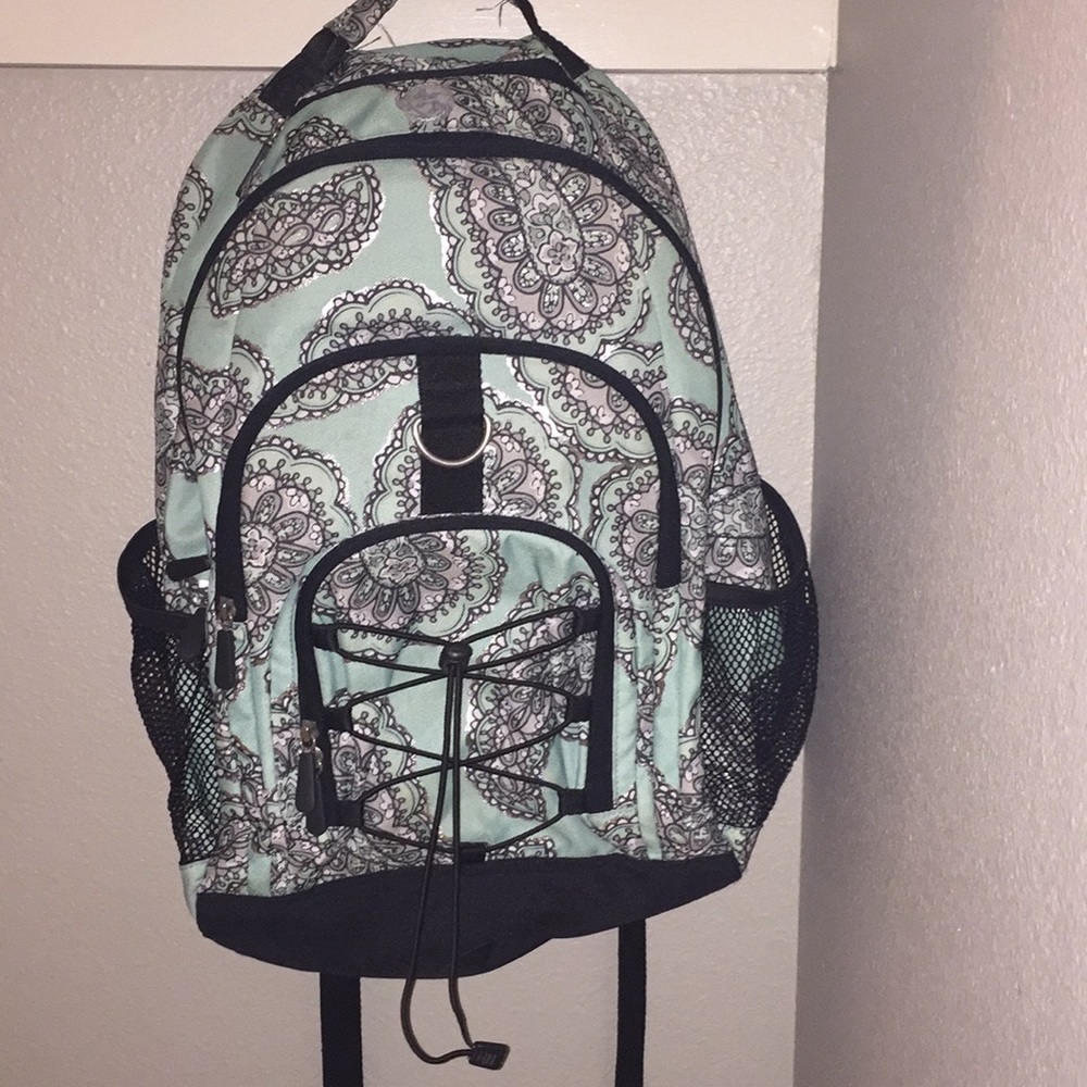 Mint Paisley PB Teen Backpack